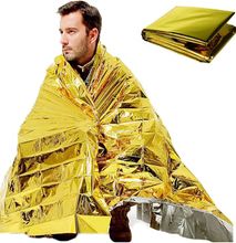 1Pc Waterproof First Aid Foil Emergency Thermal Blankets Space Keep Warm Blanket Kit, Camping, Auto